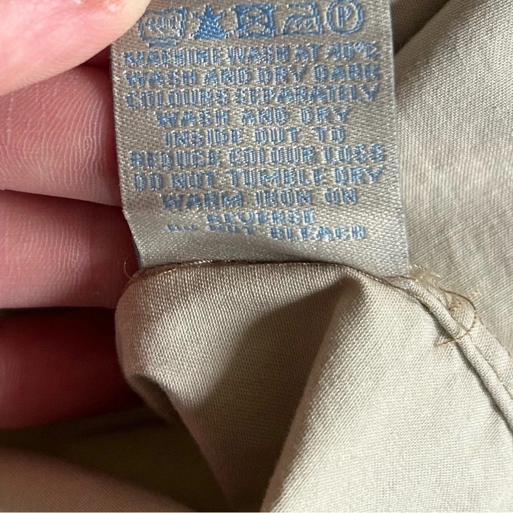NWOT BODEN Khaki Button Down Cotton Twill Shirt Dress Safari French Utility Sz 6 - Picture 16 of 16